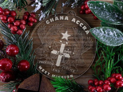 Ghana Accra West Mission Christmas Ornament - Latter-Day Saint LDS Missionary Gift - Book of Mormon