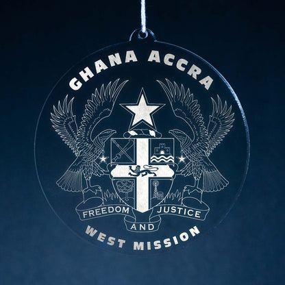 Ghana Accra West Mission Christmas Ornament - Latter-Day Saint LDS Missionary Gift - Book of Mormon