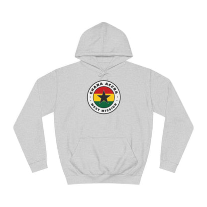 Ghana Accra West Mission Flag Logo (White Border) College Hoodie - Latter-Day Saint LDS Missionary Gift - Book of Mormon