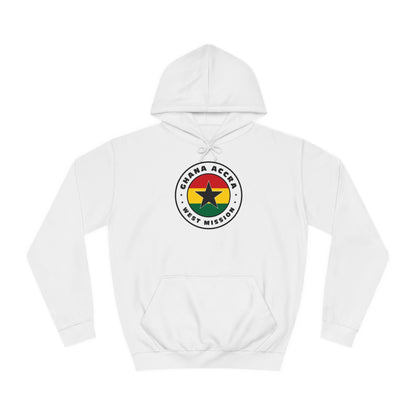 Ghana Accra West Mission Flag Logo (White Border) College Hoodie - Latter-Day Saint LDS Missionary Gift - Book of Mormon