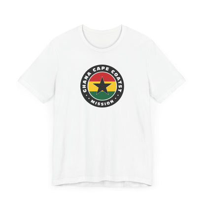 Ghana Cape Coast Mission Flag Logo (Black Border) T-shirt - Latter-Day Saint LDS Missionary Gift - Book of Mormon