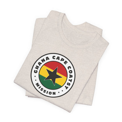 Ghana Cape Coast Mission Flag Logo (White Border) T-shirt - Latter-Day Saint LDS Missionary Gift - Book of Mormon