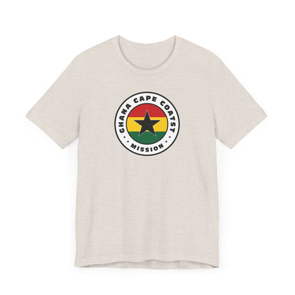 Ghana Cape Coast Mission Flag Logo (White Border) T-shirt - Latter-Day Saint LDS Missionary Gift - Book of Mormon