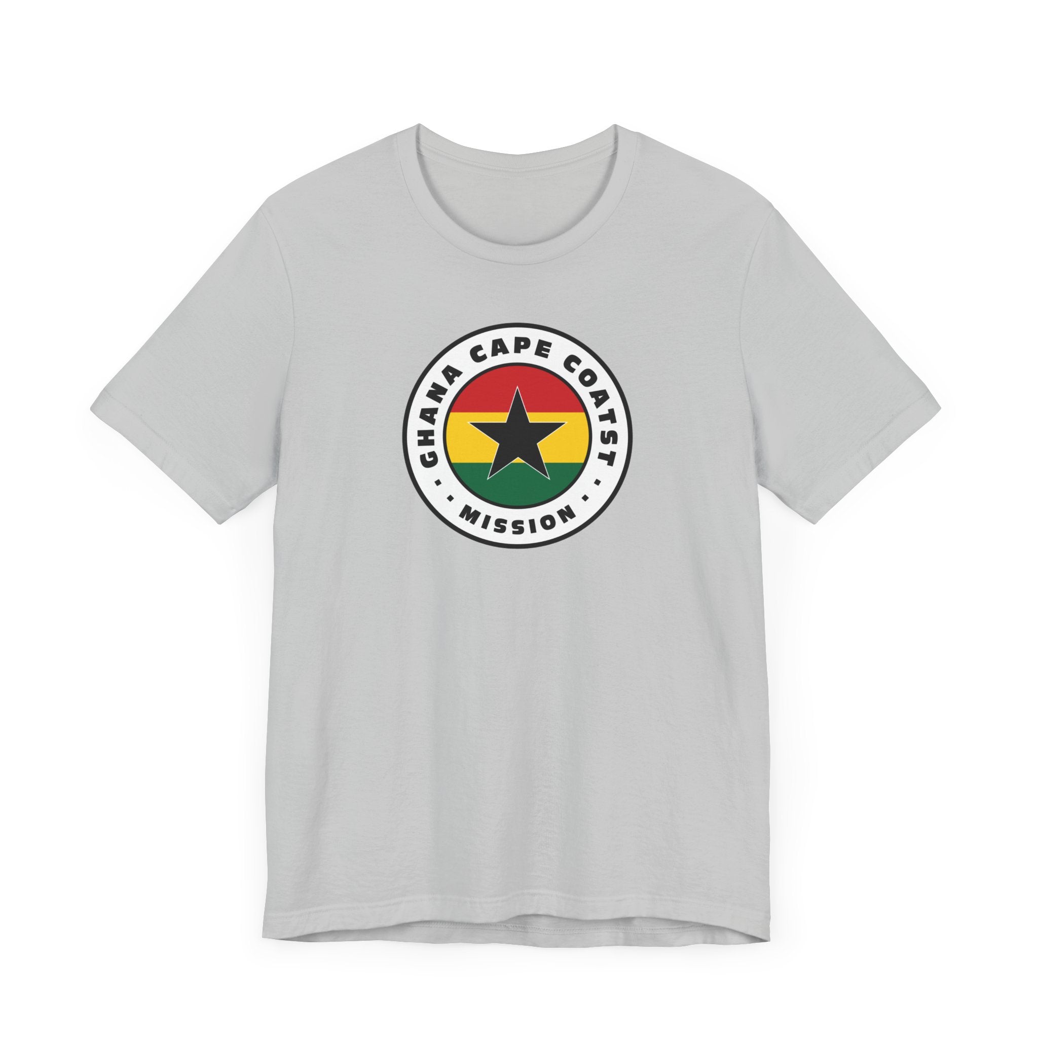 Ghana Cape Coast Mission Flag Logo (White Border) T-shirt - Latter-Day Saint LDS Missionary Gift - Book of Mormon