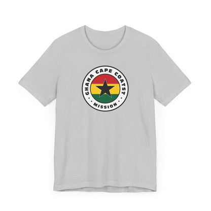 Ghana Cape Coast Mission Flag Logo (White Border) T-shirt - Latter-Day Saint LDS Missionary Gift - Book of Mormon