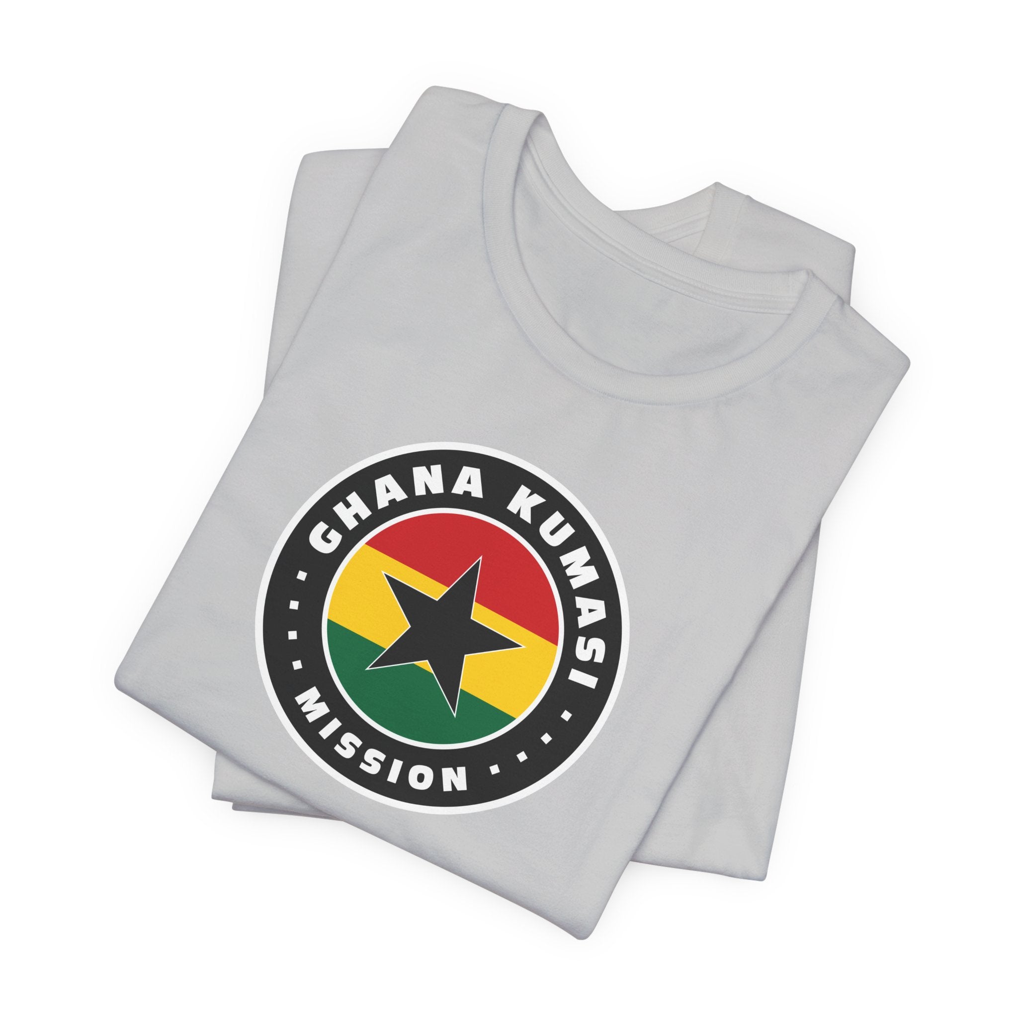 Ghana Kumasi Mission Flag Logo (Black Border) T-shirt - Latter-Day Saint LDS Missionary Gift - Book of Mormon