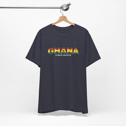 Ghana Kumasi Mission Flag Title T-shirt - Latter-Day Saint LDS Missionary Gift - Book of Mormon