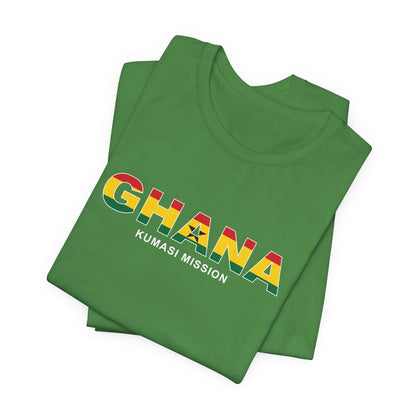 Ghana Kumasi Mission Flag Title T-shirt - Latter-Day Saint LDS Missionary Gift - Book of Mormon