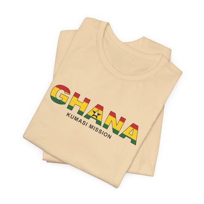 Ghana Kumasi Mission Flag Title T-shirt - Latter-Day Saint LDS Missionary Gift - Book of Mormon