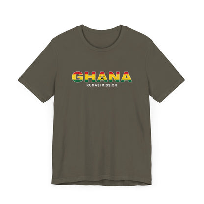 Ghana Kumasi Mission Flag Title T-shirt - Latter-Day Saint LDS Missionary Gift - Book of Mormon