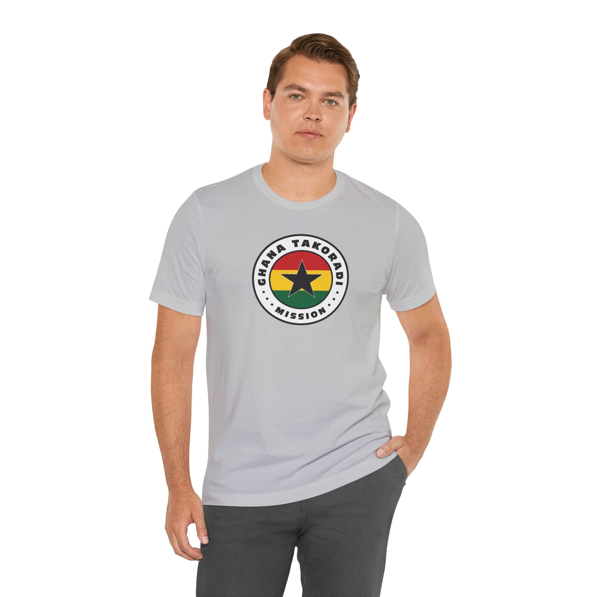 Ghana Takoradi Mission Flag Logo (White Border) T-shirt - Latter-Day Saint LDS Missionary Gift - Book of Mormon