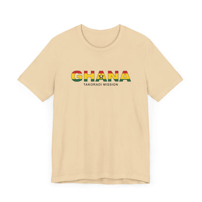 Ghana Takoradi Mission Flag Title T-shirt - Latter-Day Saint LDS Missionary Gift - Book of Mormon