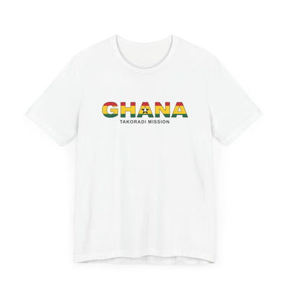 Ghana Takoradi Mission Flag Title T-shirt - Latter-Day Saint LDS Missionary Gift - Book of Mormon