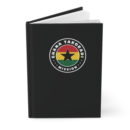 Ghana Takoradi Mission Logo Design Black Hardcover Journal Matte - Latter-Day Saint LDS Missionary Gift - Book of Mormon