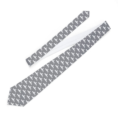 Grand Junction Colorado Temple Patterned Neck Tie for Elders (Grey) - Mission Wishlist - LDS Missionary Gift Store