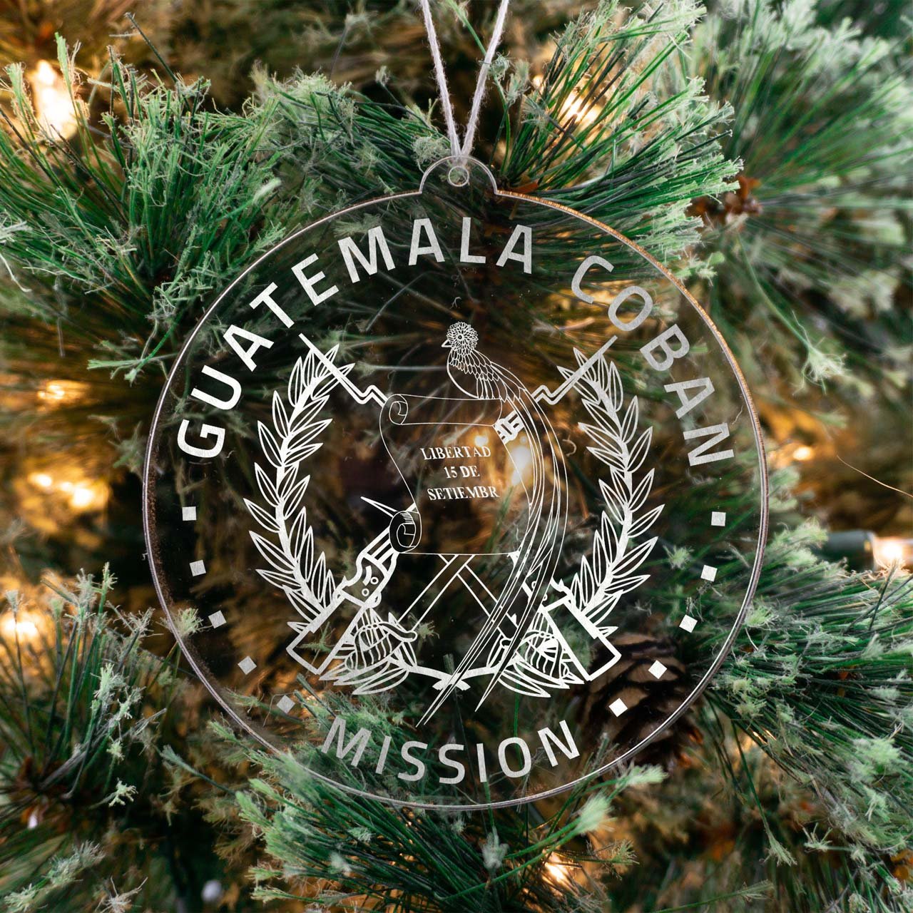 Guatemala Coban Mission Christmas Ornament - Latter-Day Saint LDS Missionary Gift - Book of Mormon