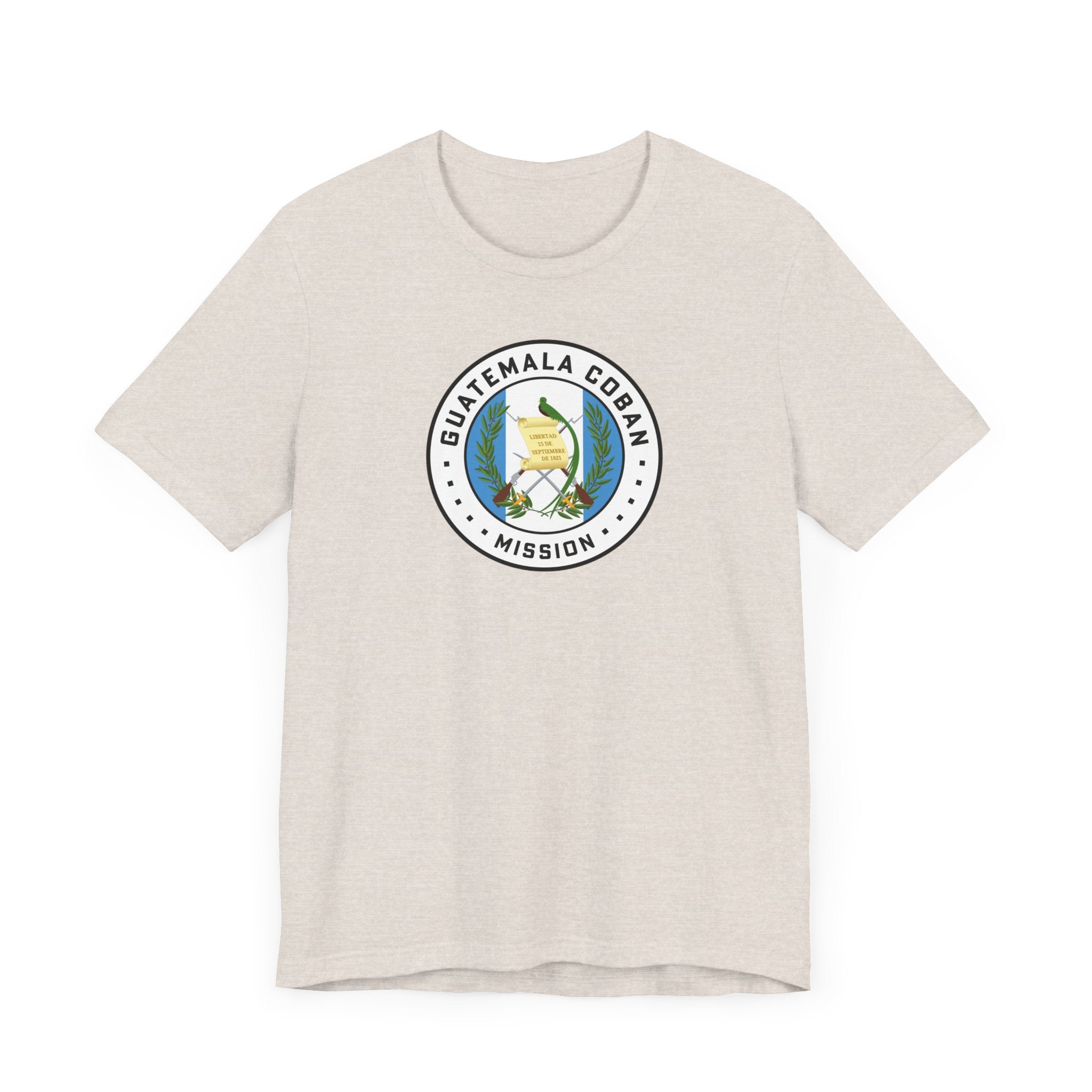 Guatemala Coban Mission Flag Logo (White Border) T-shirt - Latter-Day Saint LDS Missionary Gift - Book of Mormon