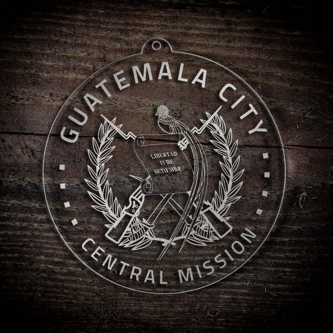 Guatemala Guatemala City Central Mission Christmas Ornament - Latter-Day Saint LDS Missionary Gift - Book of Mormon