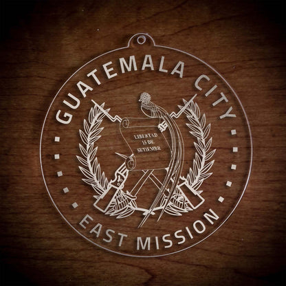 Guatemala Guatemala City East Mission Christmas Ornament - Latter-Day Saint LDS Missionary Gift - Book of Mormon