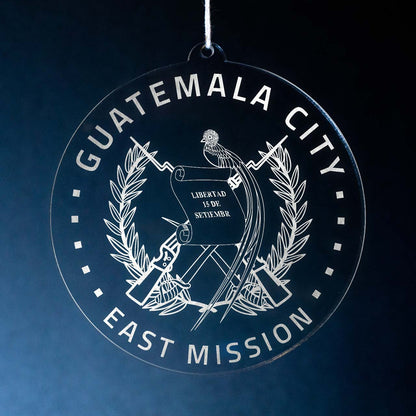 Guatemala Guatemala City East Mission Christmas Ornament - Latter-Day Saint LDS Missionary Gift - Book of Mormon