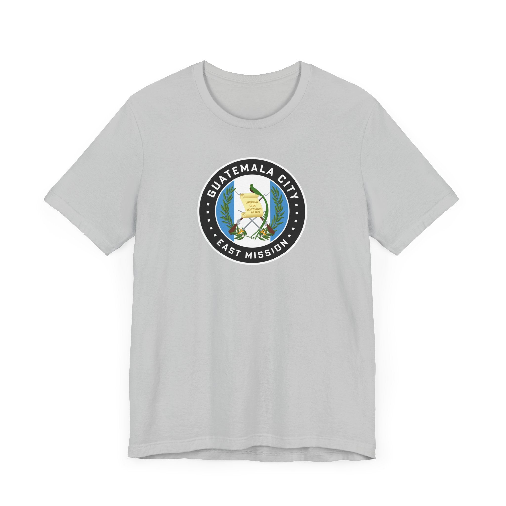 Guatemala Guatemala City East Mission Flag Logo (Black Border) T-shirt - Latter-Day Saint LDS Missionary Gift - Book of Mormon