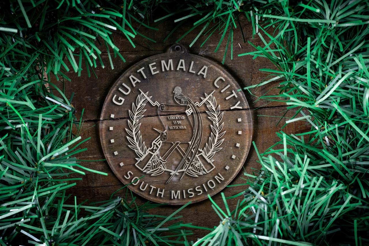 Guatemala Guatemala City South Mission Christmas Ornament - Latter-Day Saint LDS Missionary Gift - Book of Mormon