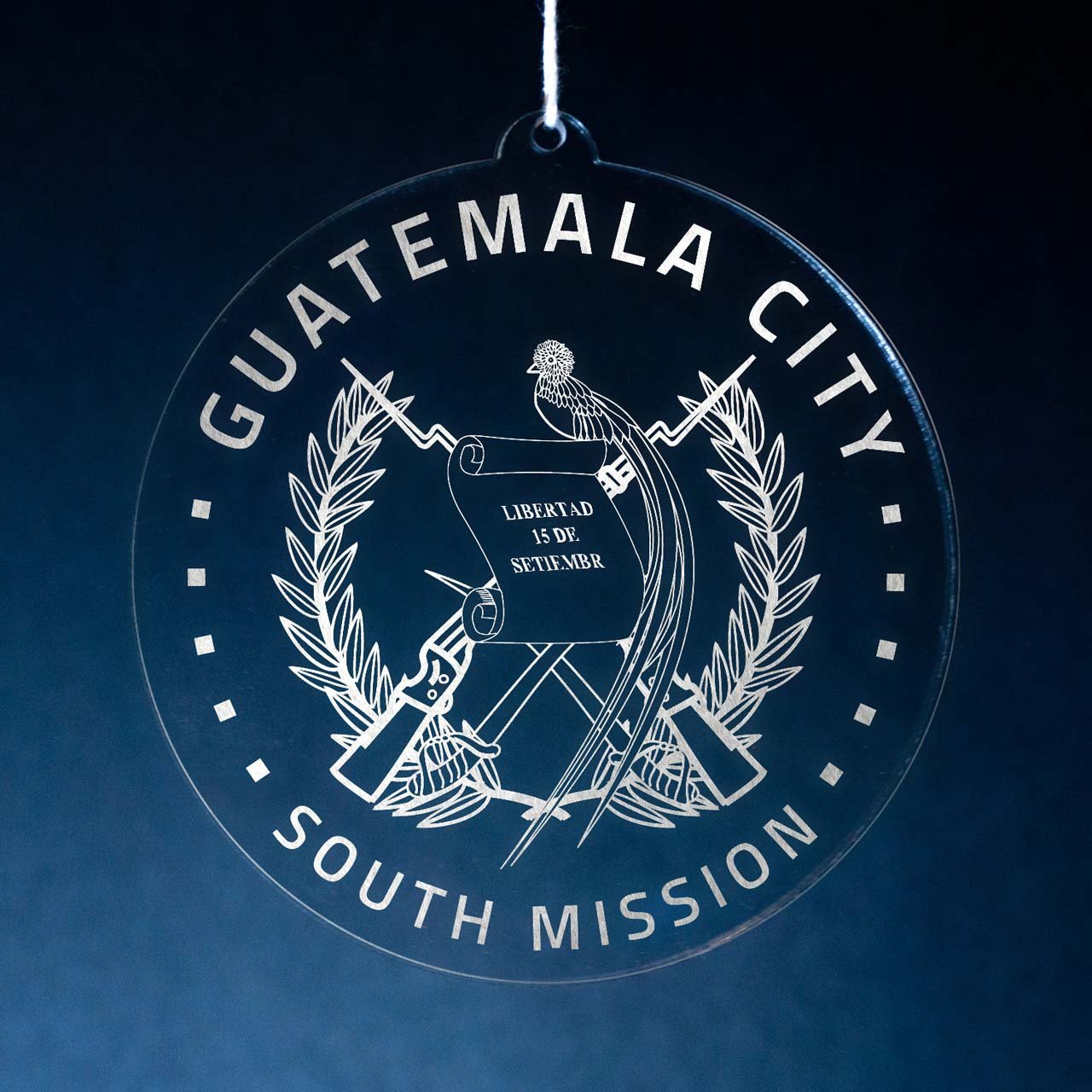 Guatemala Guatemala City South Mission Christmas Ornament - Latter-Day Saint LDS Missionary Gift - Book of Mormon