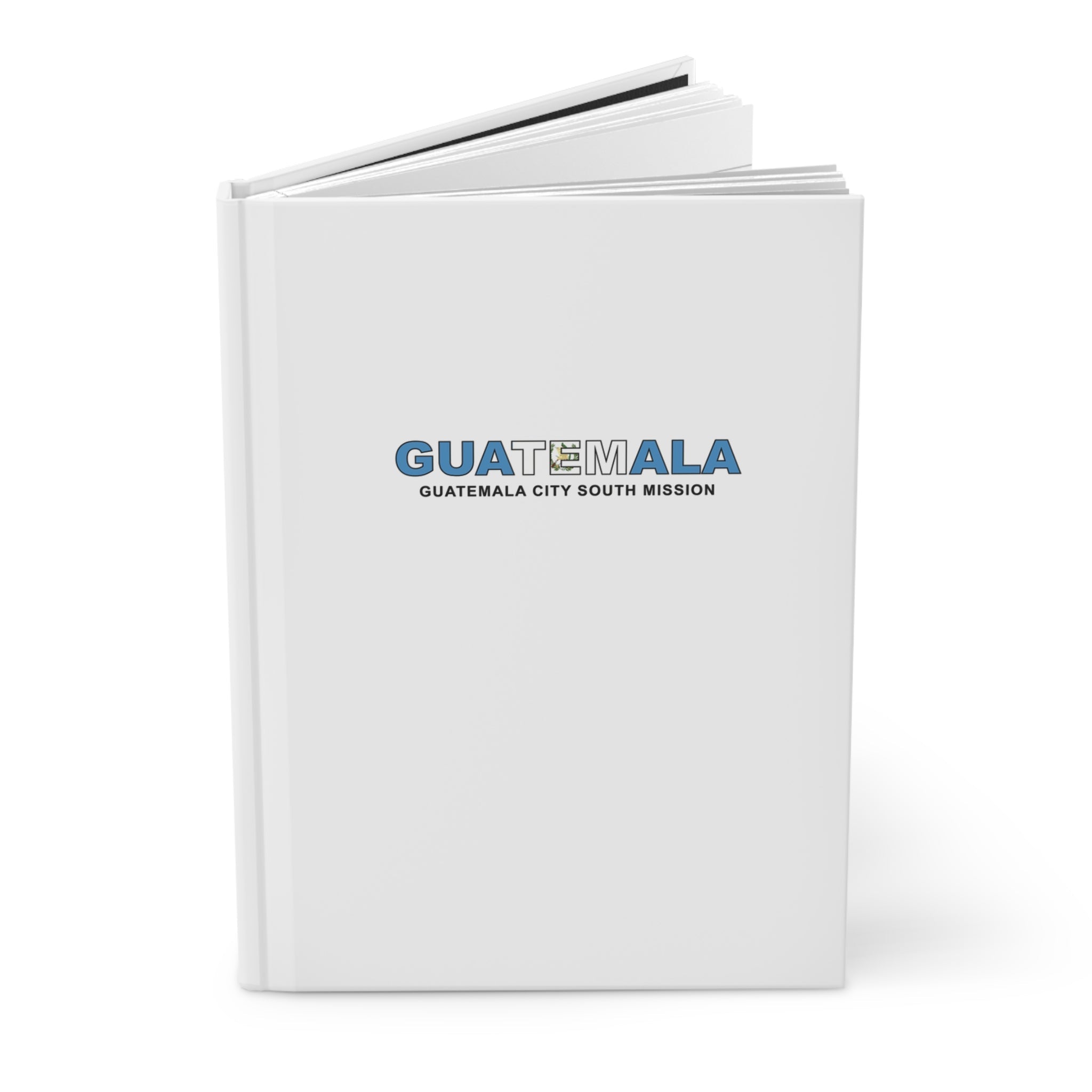 Guatemala Guatemala City South Mission Flag Title White Hardcover Journal Matte - Latter-Day Saint LDS Missionary Gift - Book of Mormon