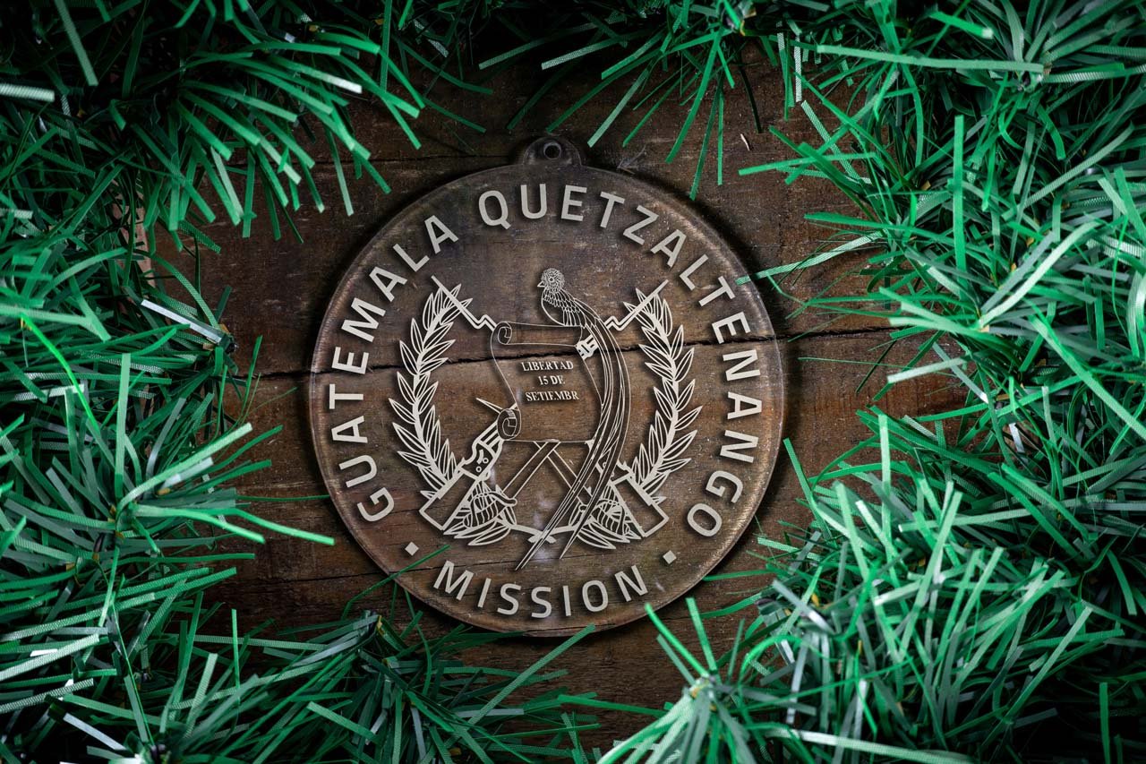 Guatemala Quetzaltenango Mission Christmas Ornament - Latter-Day Saint LDS Missionary Gift - Book of Mormon