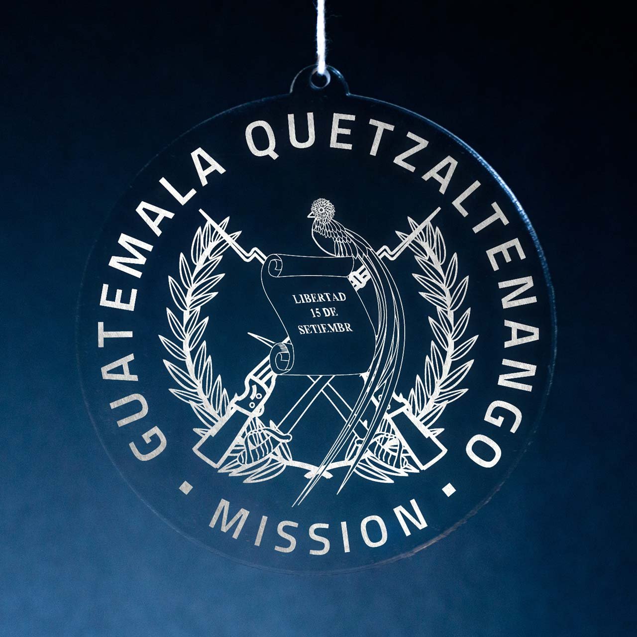 Guatemala Quetzaltenango Mission Christmas Ornament - Latter-Day Saint LDS Missionary Gift - Book of Mormon