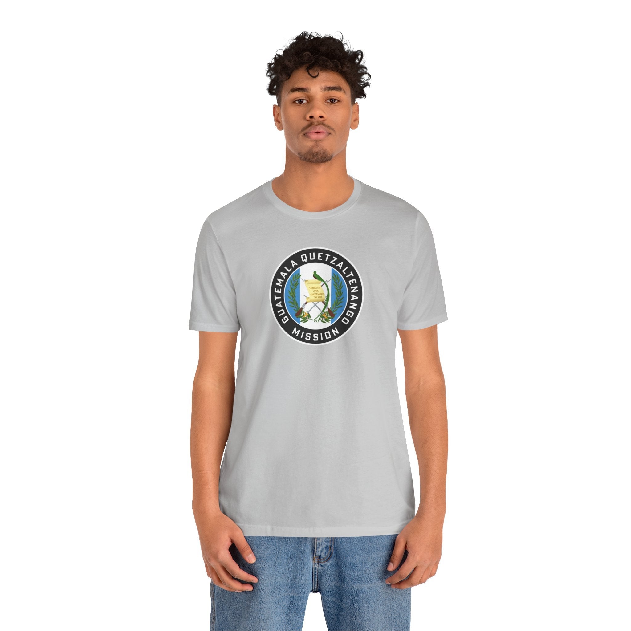 Guatemala Quetzaltenango Mission Flag Logo (Black Border) T-shirt - Latter-Day Saint LDS Missionary Gift - Book of Mormon