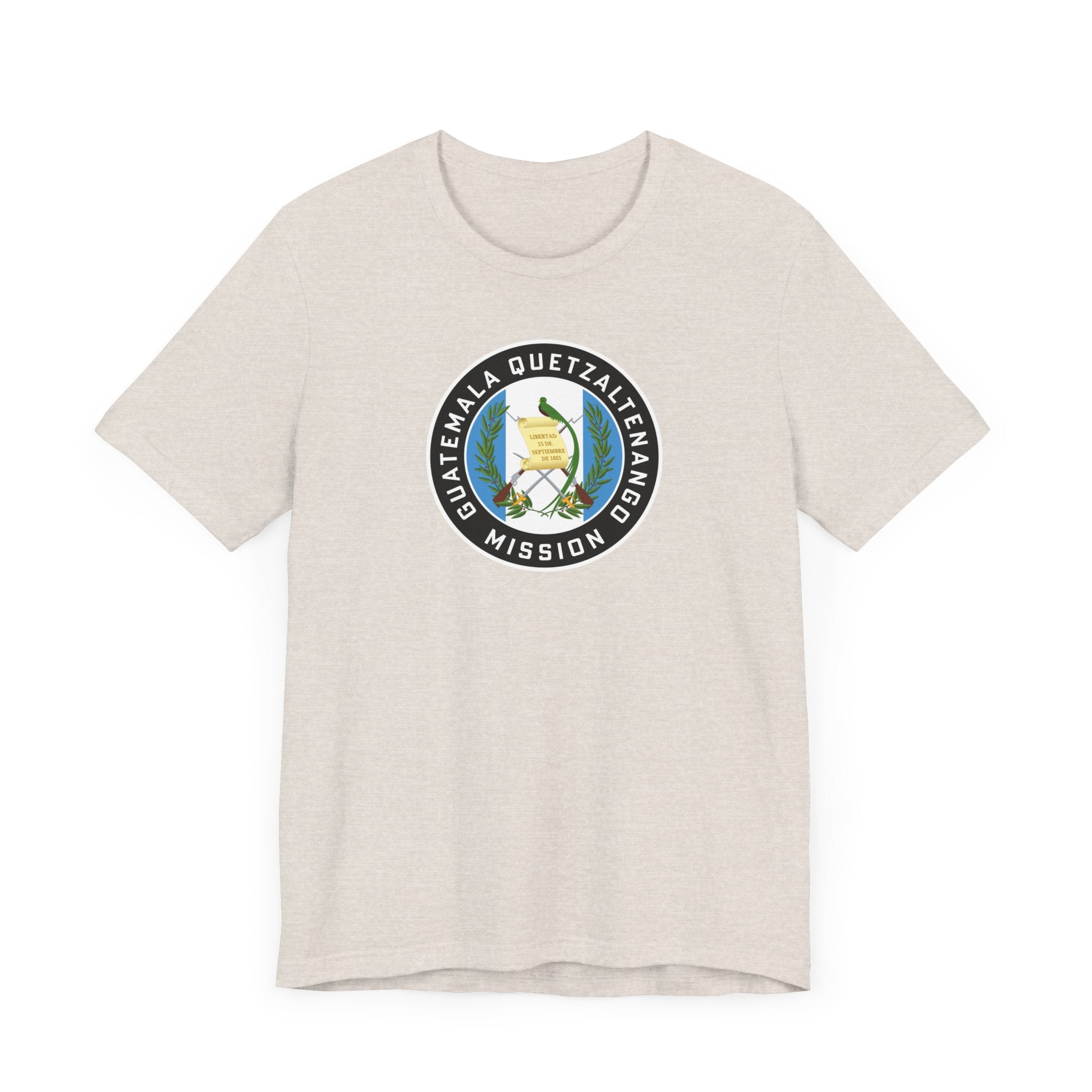 Guatemala Quetzaltenango Mission Flag Logo (Black Border) T-shirt - Latter-Day Saint LDS Missionary Gift - Book of Mormon