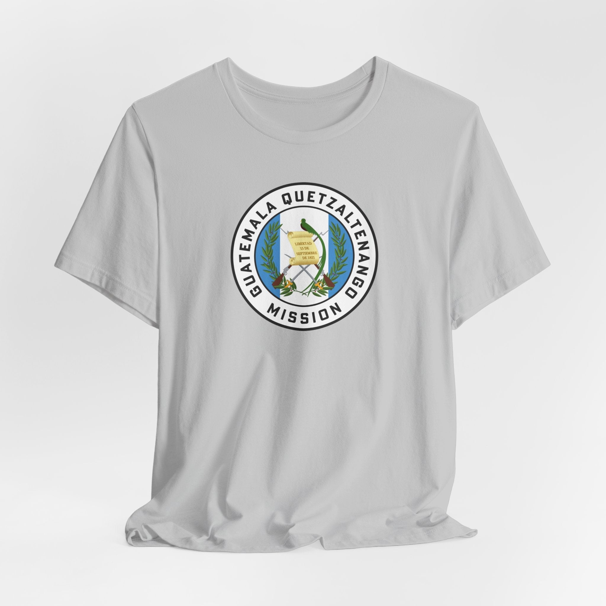 Guatemala Quetzaltenango Mission Flag Logo (White Border) T-shirt - Latter-Day Saint LDS Missionary Gift - Book of Mormon