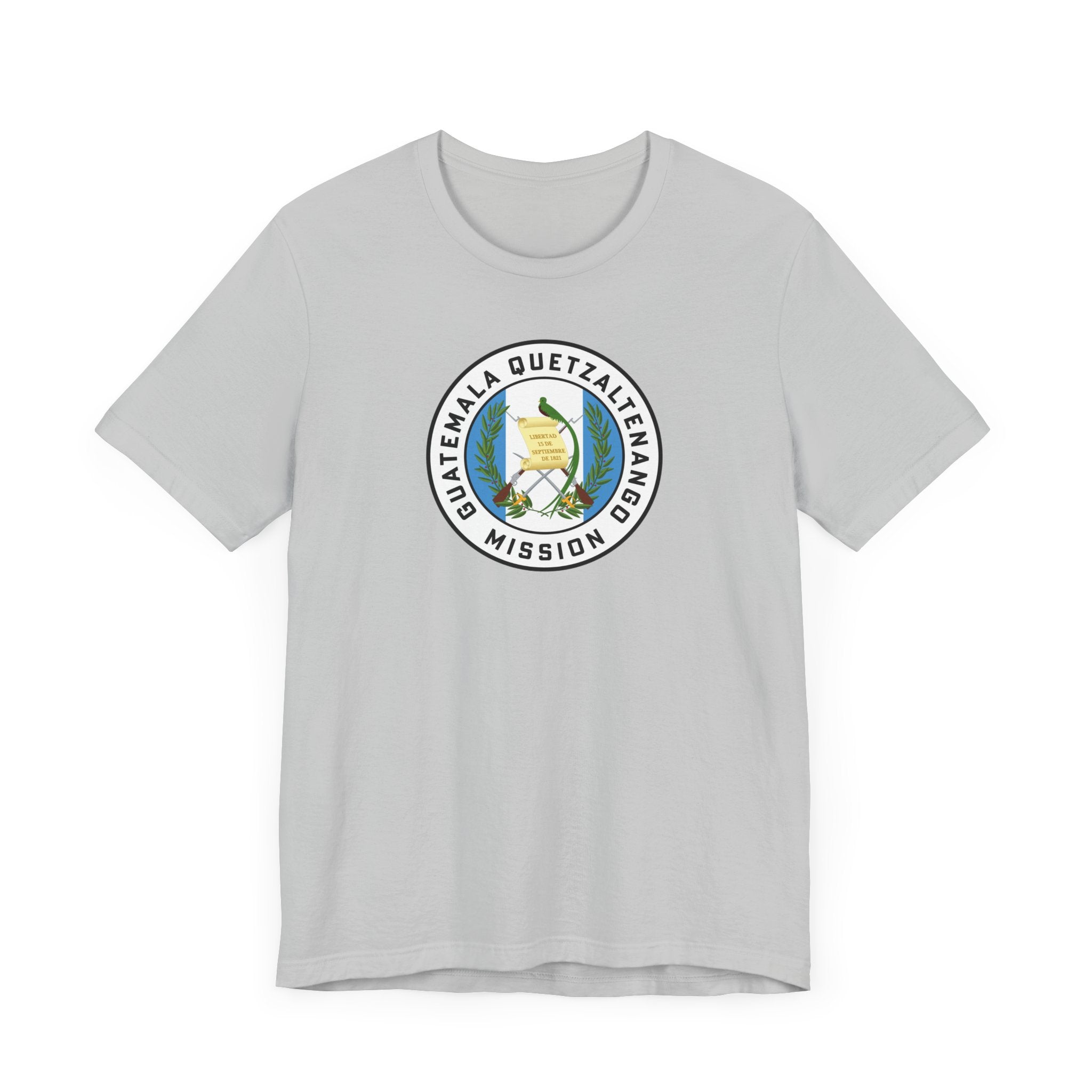 Guatemala Quetzaltenango Mission Flag Logo (White Border) T-shirt - Latter-Day Saint LDS Missionary Gift - Book of Mormon