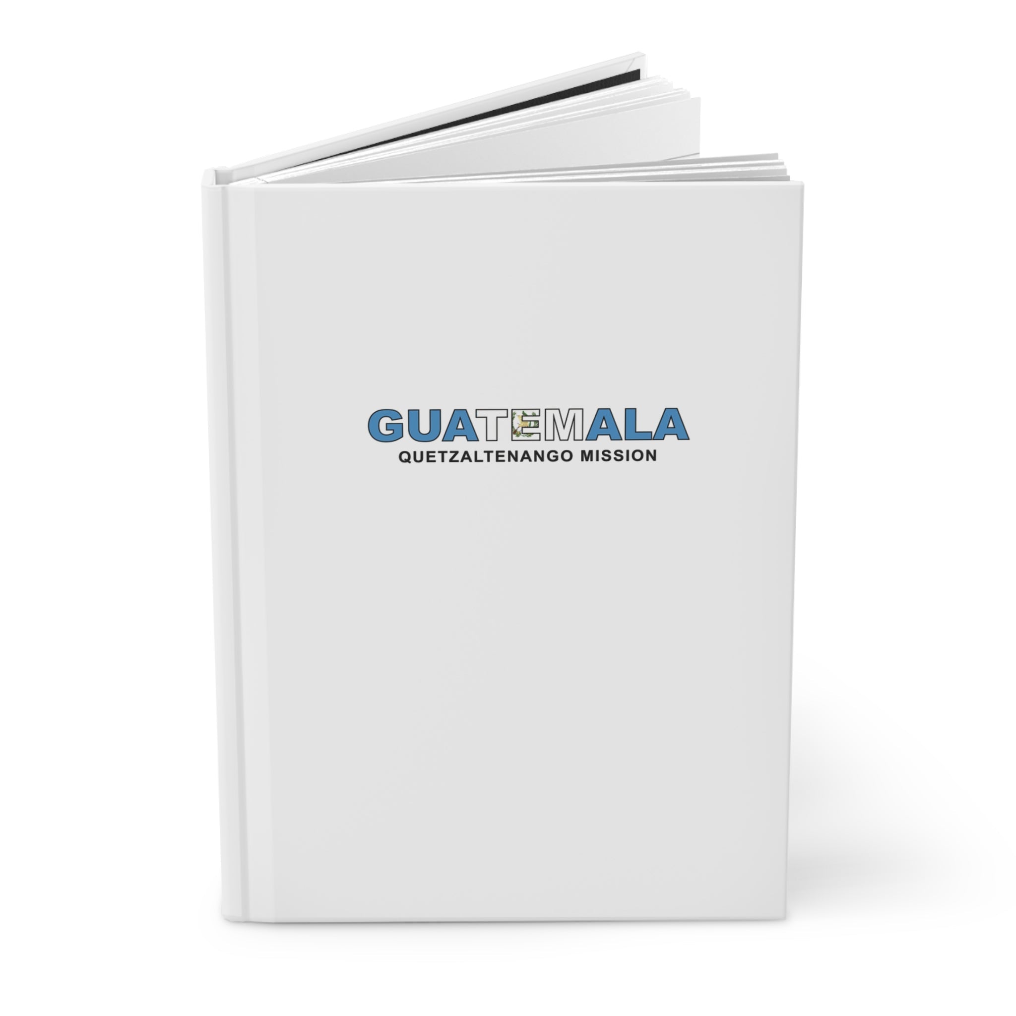 Guatemala Quetzaltenango Mission Flag Title White Hardcover Journal Matte - Latter-Day Saint LDS Missionary Gift - Book of Mormon