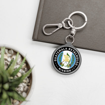 Guatemala Retalhuleu Mission Circle Flag Key Tag - Latter-Day Saint LDS Missionary Gift - Book of Mormon