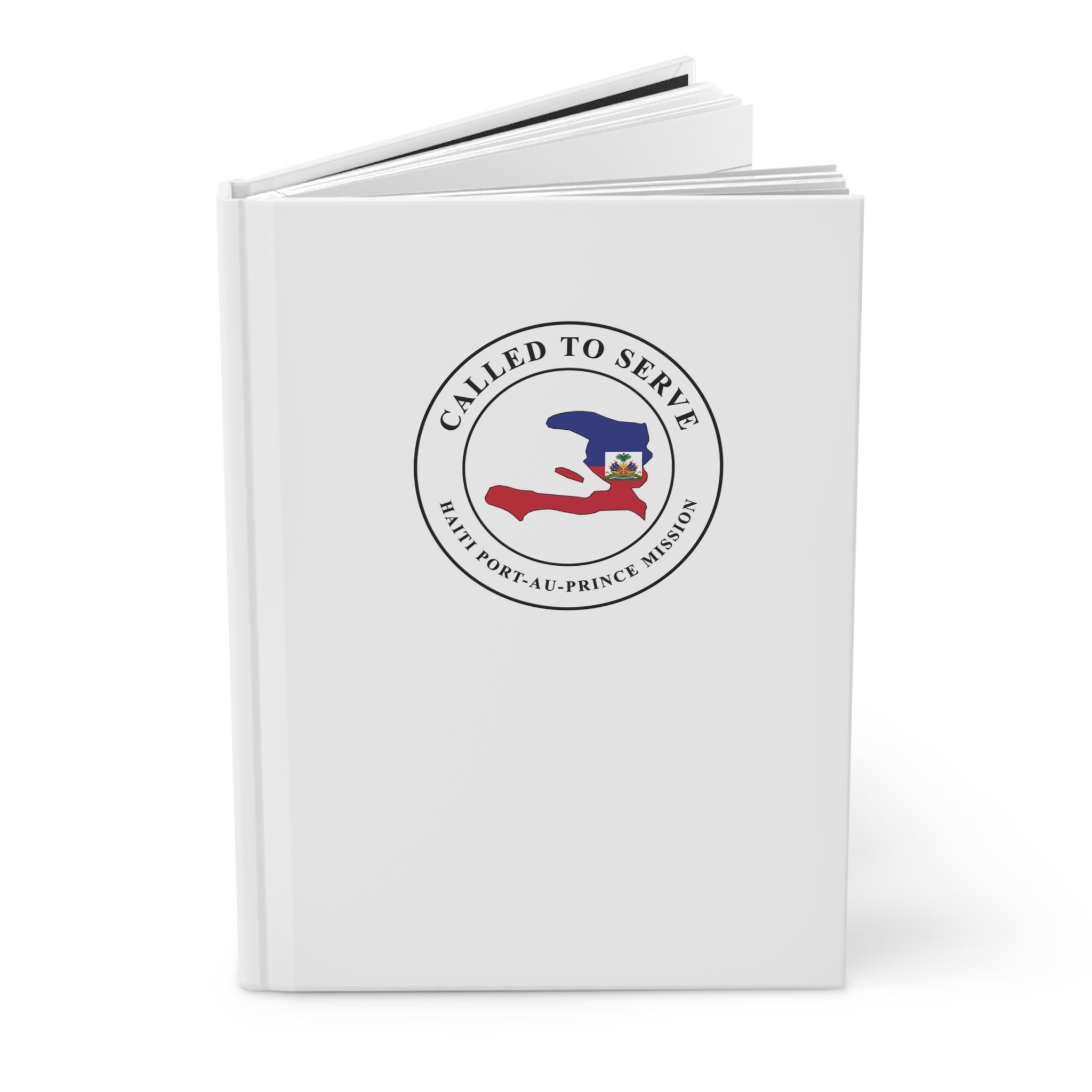 Haiti Port-au-Prince Mission Flag Map Called to Serve White Hardcover Journal Matte - Latter-Day Saint LDS Missionary Gift - Book of Mormon