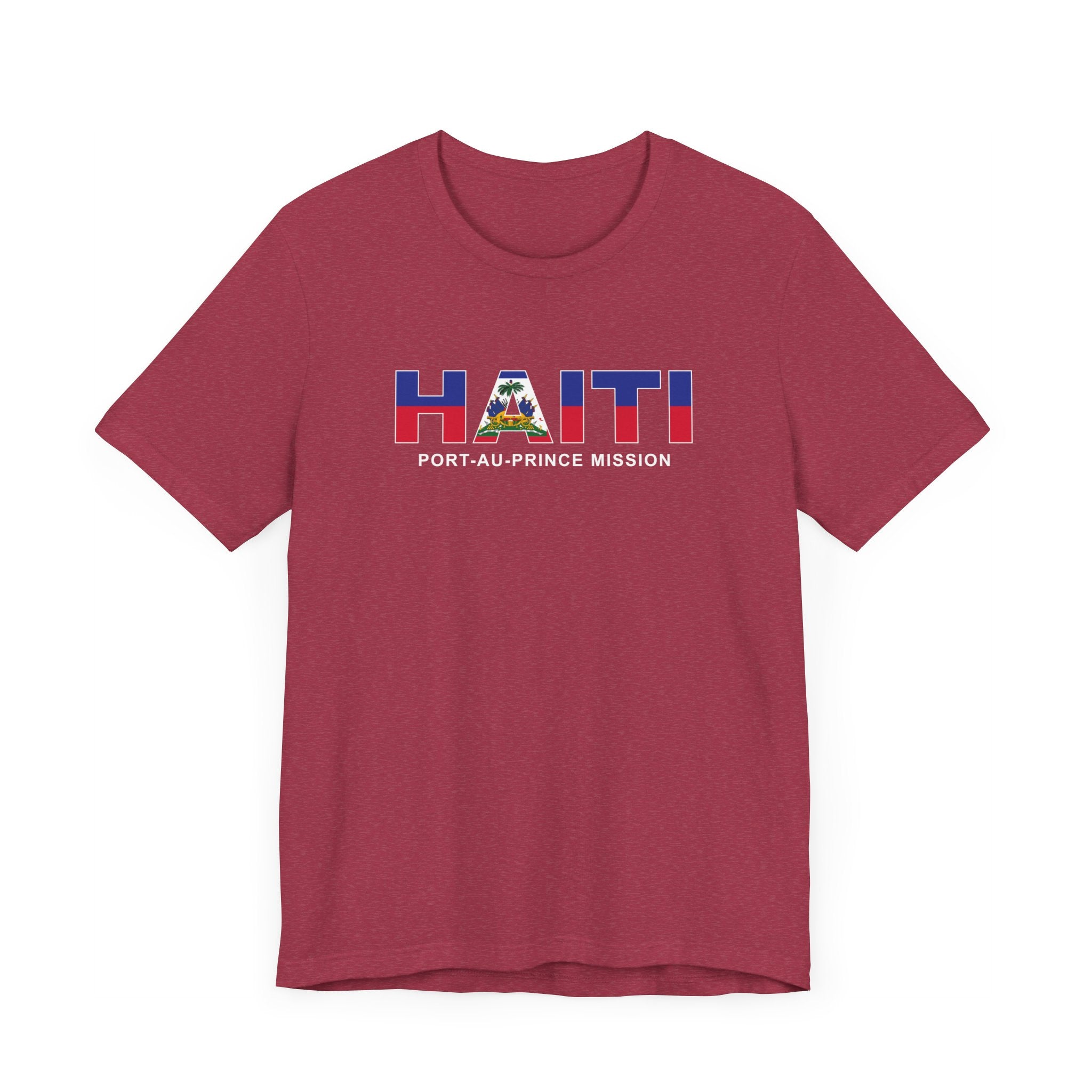 Haiti Port-au-Prince Mission Flag Title T-shirt - Latter-Day Saint LDS Missionary Gift - Book of Mormon