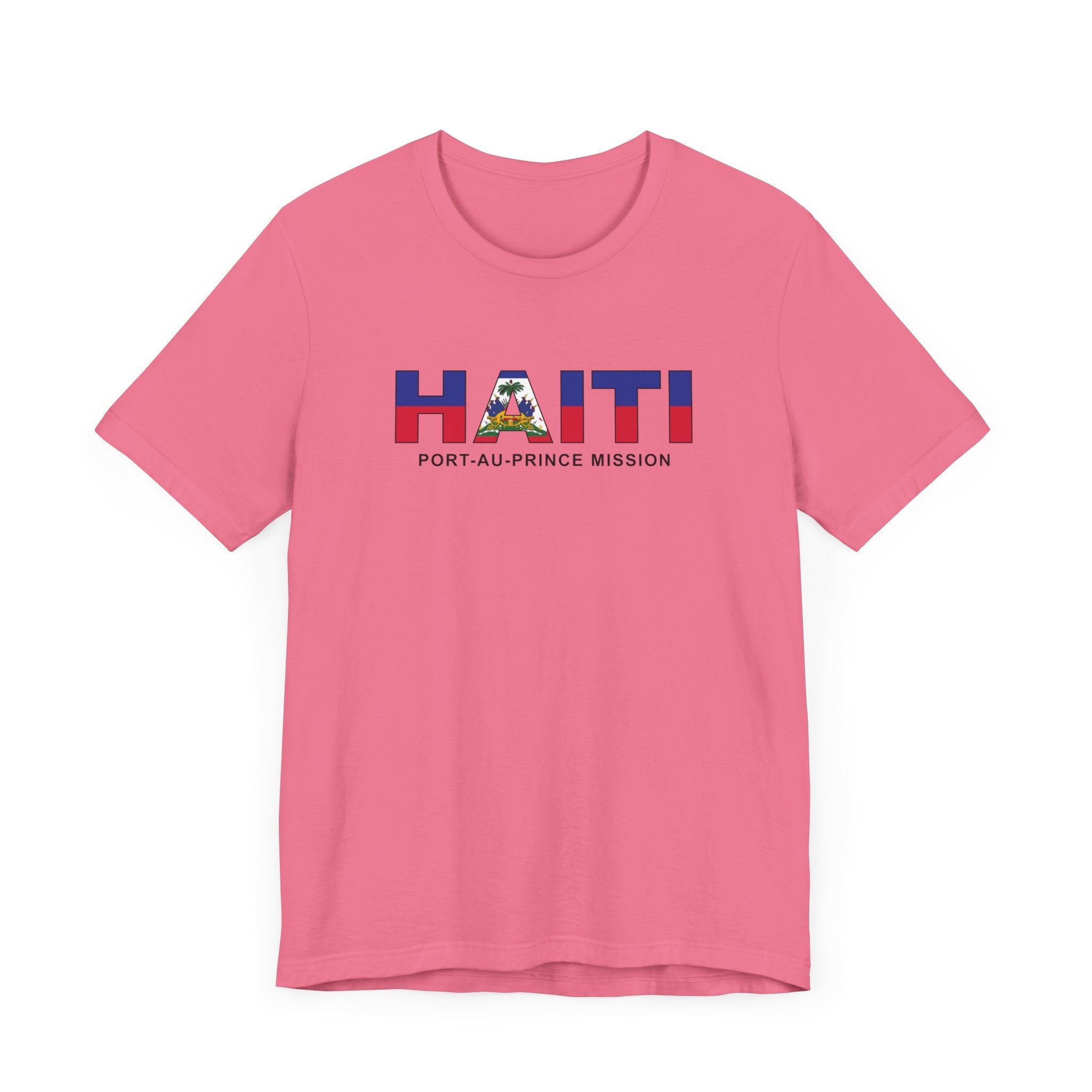 Haiti Port-au-Prince Mission Flag Title T-shirt - Latter-Day Saint LDS Missionary Gift - Book of Mormon