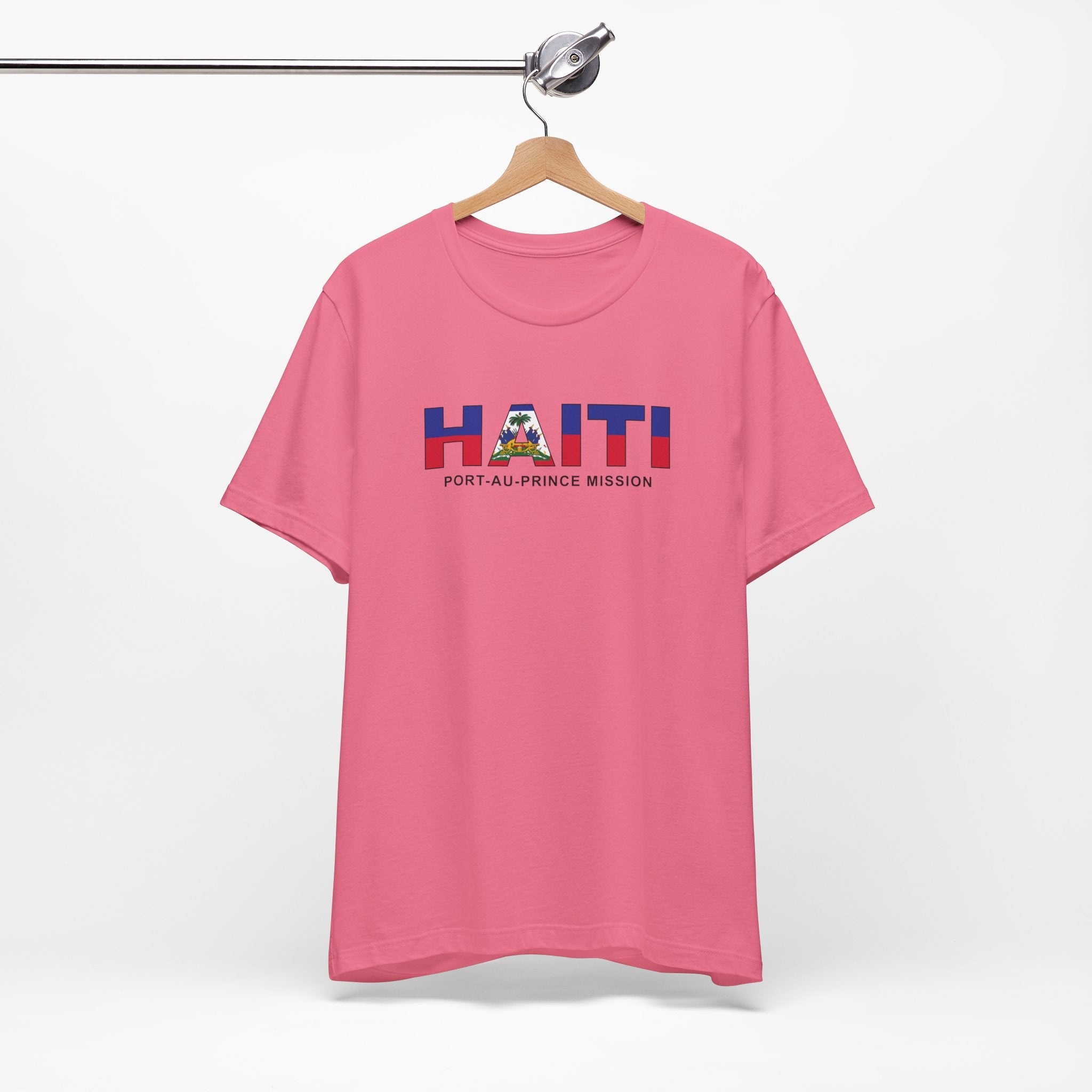 Haiti Port-au-Prince Mission Flag Title T-shirt - Latter-Day Saint LDS Missionary Gift - Book of Mormon