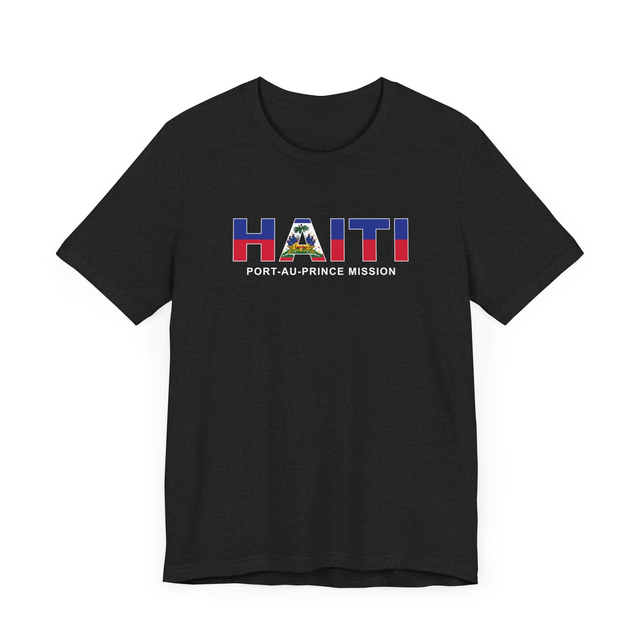 Haiti Port-au-Prince Mission Flag Title T-shirt - Latter-Day Saint LDS Missionary Gift - Book of Mormon