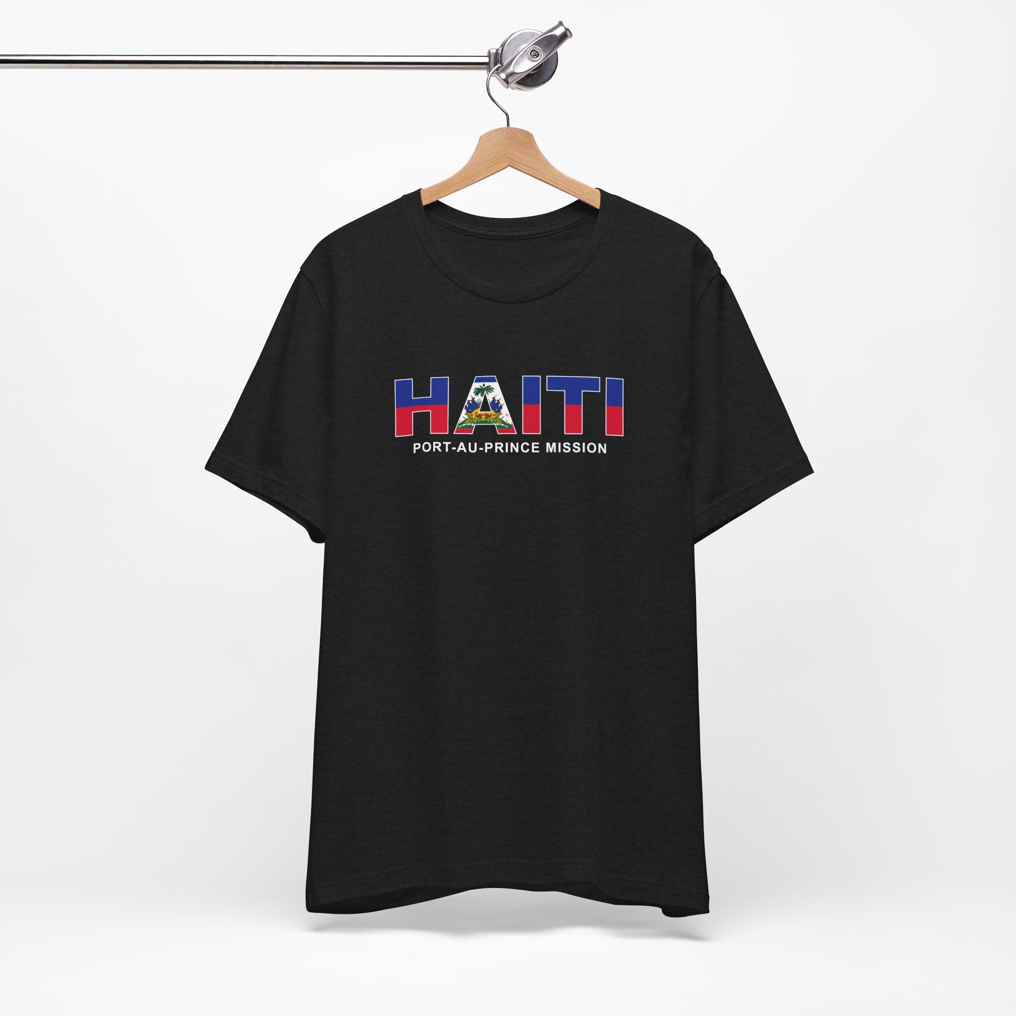 Haiti Port-au-Prince Mission Flag Title T-shirt - Latter-Day Saint LDS Missionary Gift - Book of Mormon