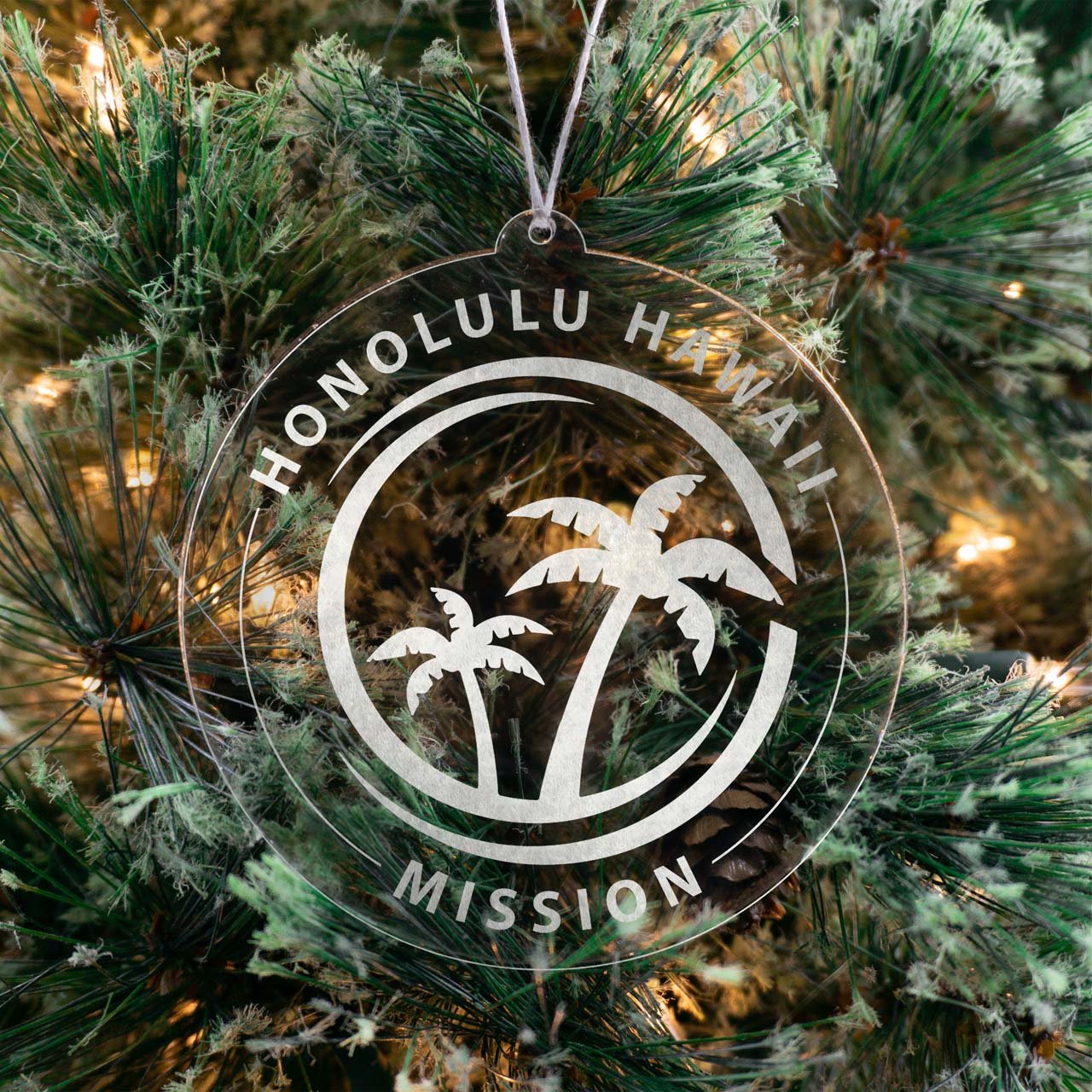 Hawaii Honolulu Mission Christmas Ornament - Latter-Day Saint LDS Missionary Gift - Book of Mormon