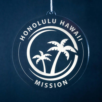 Hawaii Honolulu Mission Christmas Ornament - Latter-Day Saint LDS Missionary Gift - Book of Mormon