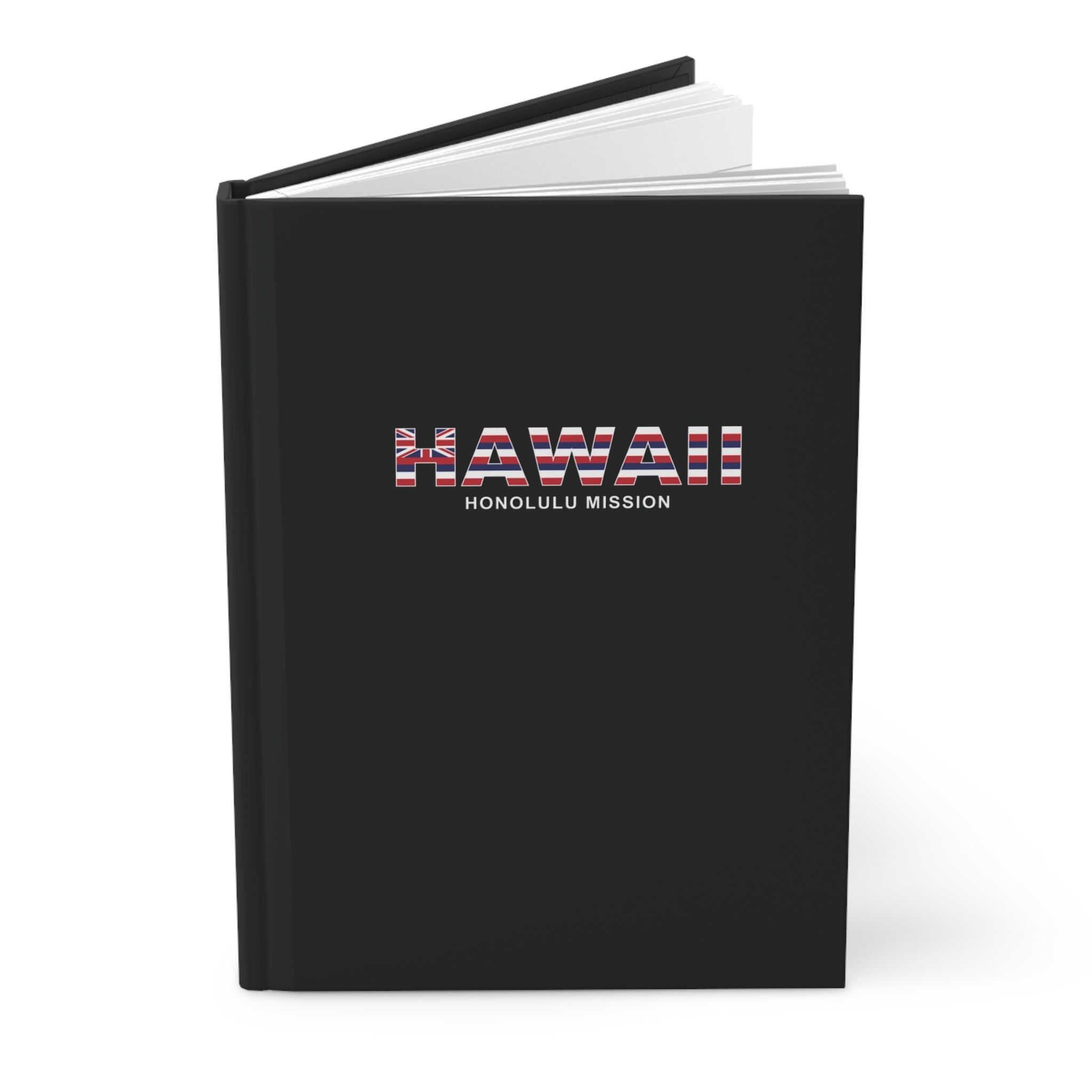 Hawaii Honolulu Mission Flag Title Black Hardcover Journal Matte - Latter-Day Saint LDS Missionary Gift - Book of Mormon