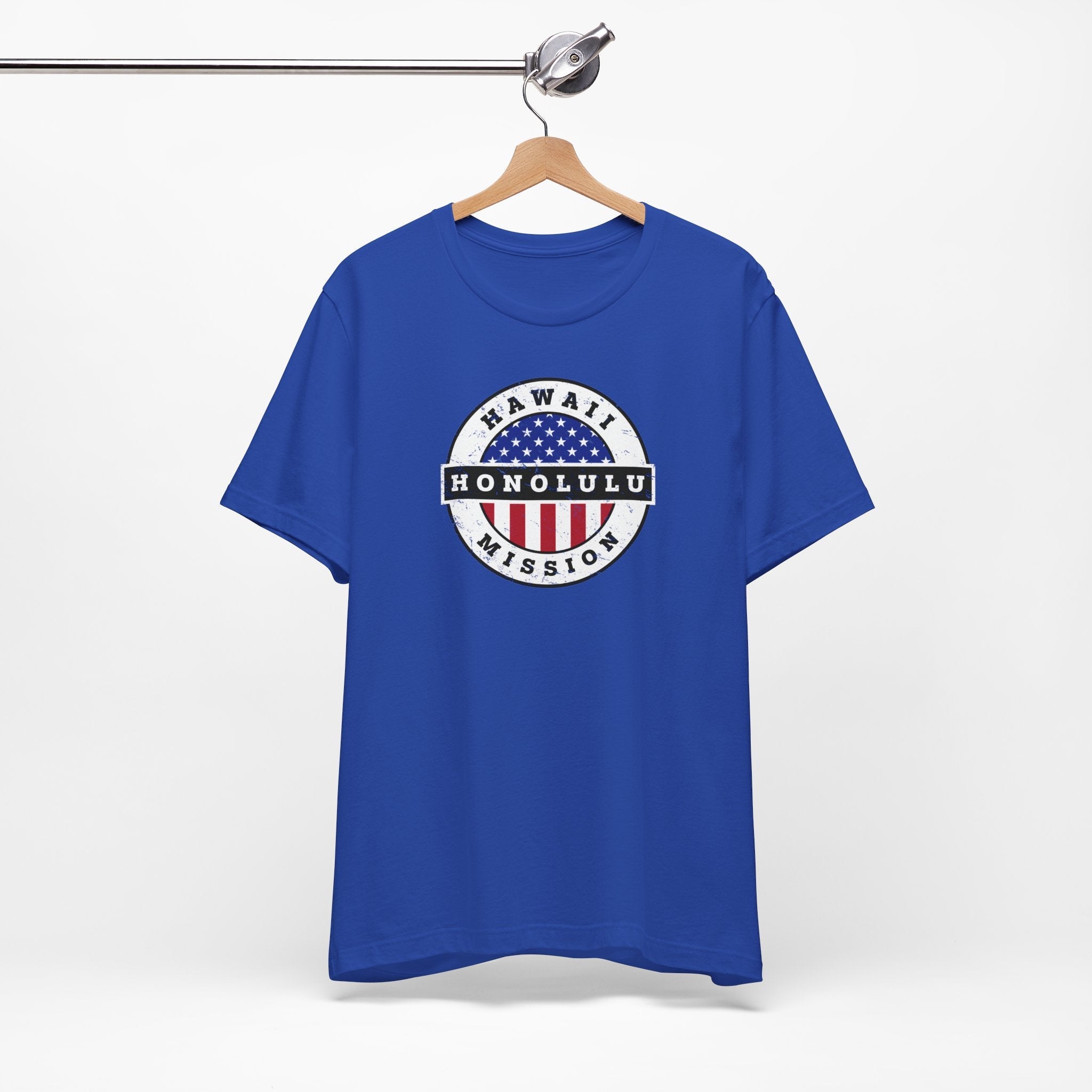 Hawaii Honolulu Mission Vintage Circular USA Flag T-Shirt - Latter-Day Saint LDS Missionary Gift - Book of Mormon
