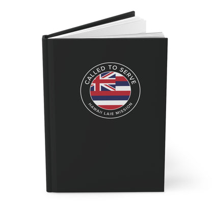 Hawaii Laie Mission Circle Flag Called to Serve Black Hardcover Journal Matte - Latter-Day Saint LDS Missionary Gift - Book of Mormon