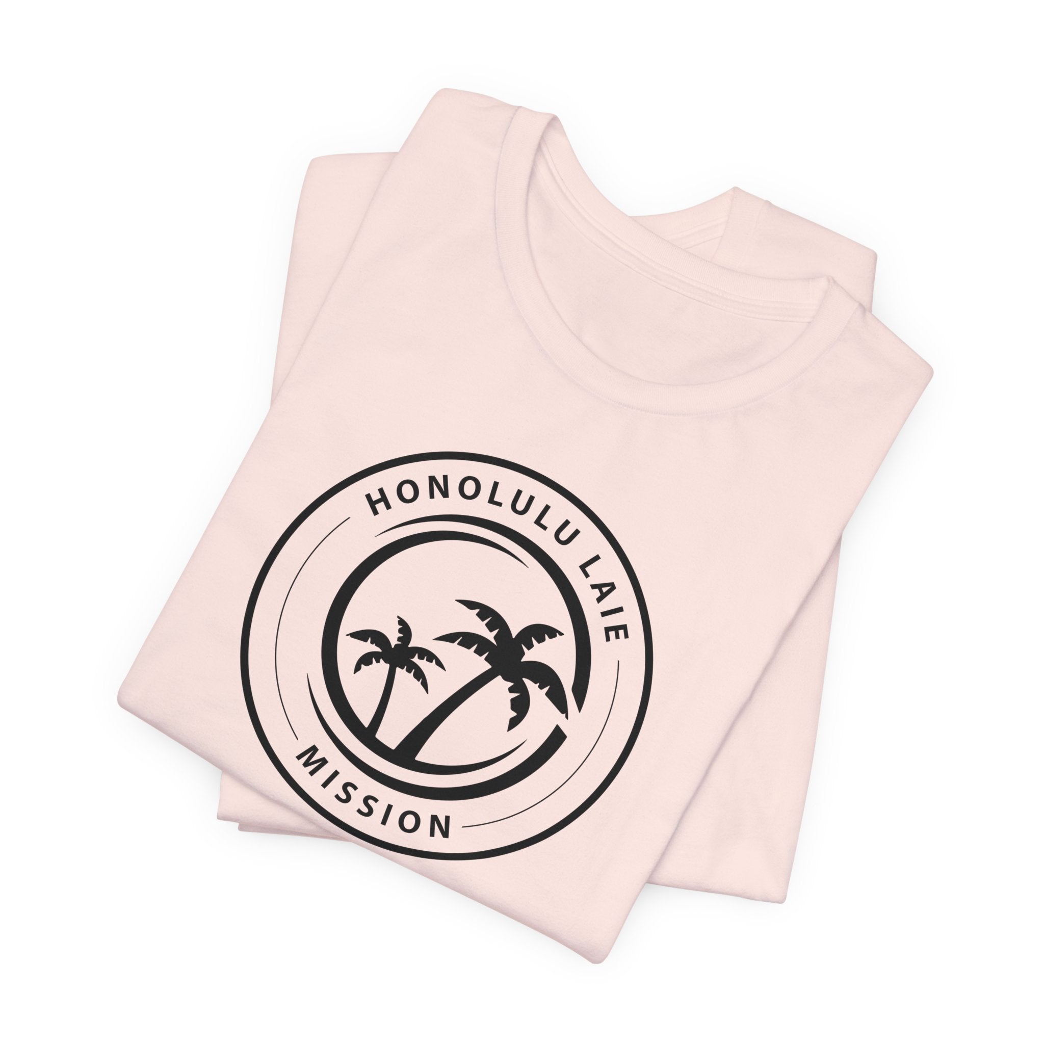 Hawaii Laie Mission Circular Monochrome Logo T-Shirt - Latter-Day Saint LDS Missionary Gift - Book of Mormon