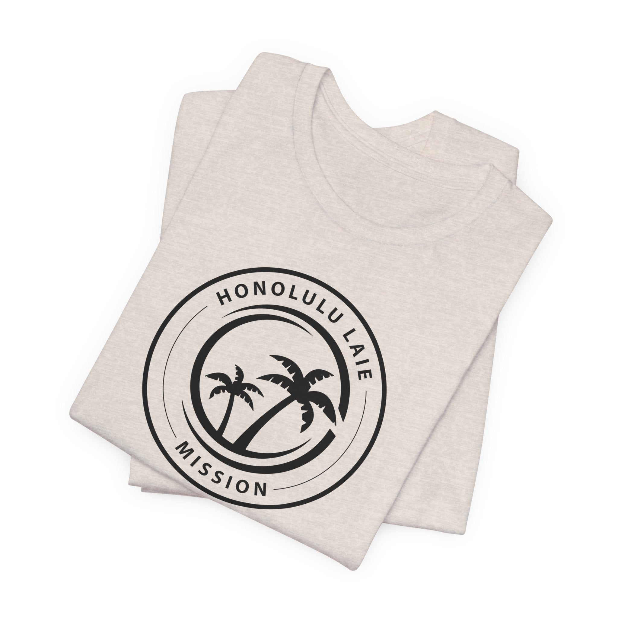 Hawaii Laie Mission Circular Monochrome Logo T-Shirt - Latter-Day Saint LDS Missionary Gift - Book of Mormon