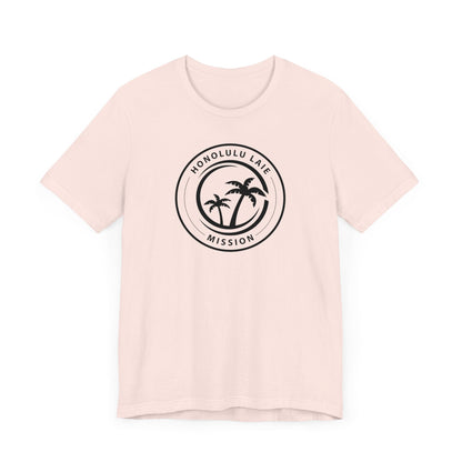 Hawaii Laie Mission Circular Monochrome Logo T-Shirt - Latter-Day Saint LDS Missionary Gift - Book of Mormon